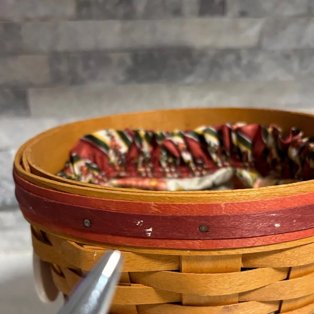 Longaberger “Snapdragon” Handwoven in USA Basket Collectible Heirloom Signed